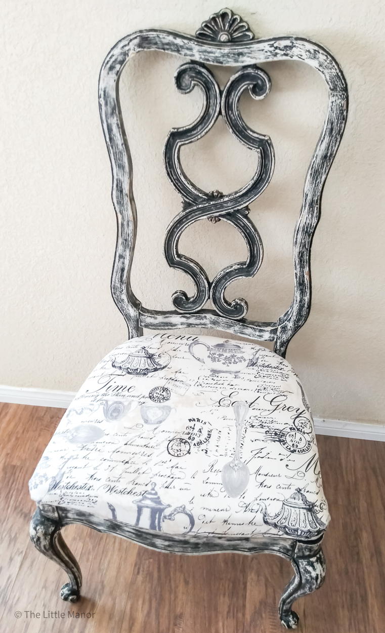 How To Reupholster/Recover Chairs - Step By Step Guide - The Little Manor